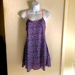 Open back sheer tunic top